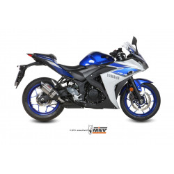 MIVV Yamaha Yzf r25 2015 Suono Sport Slip-on RVS met Carbon eindkap