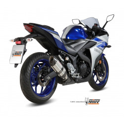 MIVV Yamaha Yzf r25 2015 Suono Sport Slip-on RVS met Carbon eindkap