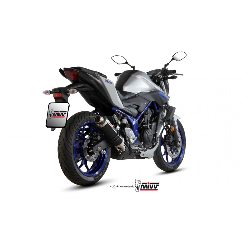 MIVV Yamaha Mt-03 2016 GP Sport Slip-on Steel black