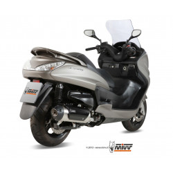 MIVV Yamaha Majesty 400 2007 2014 - Urban Imp. compl./full sys. 1x1 RVS (Inox)