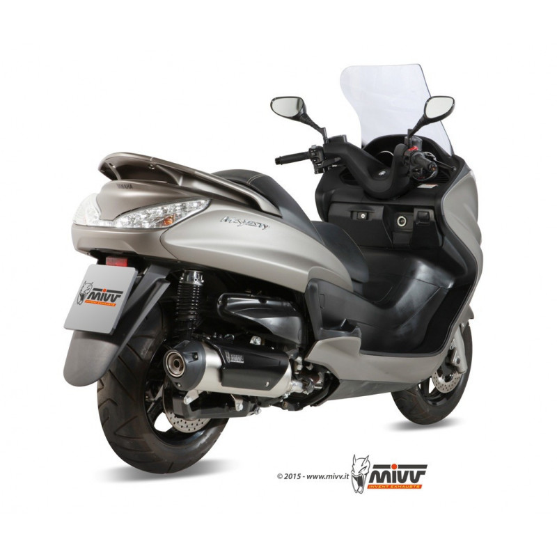 MIVV Yamaha Majesty 400 2007 2014 - Urban Imp. compl./full sys. 1x1 RVS (Inox)