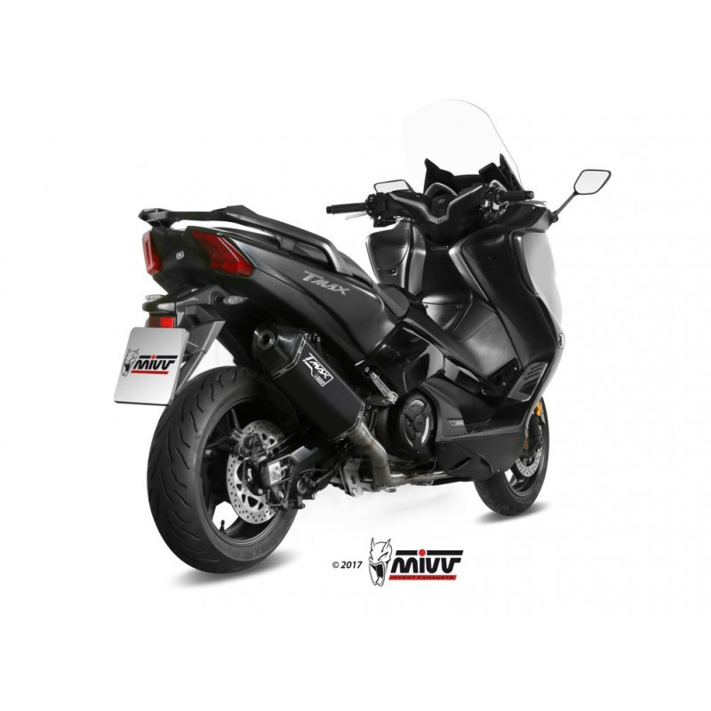 MIVV Yamaha T-max 530 2017 2019 Speed Edge Sport Imp. compl./full sys. 2x1 Steel black