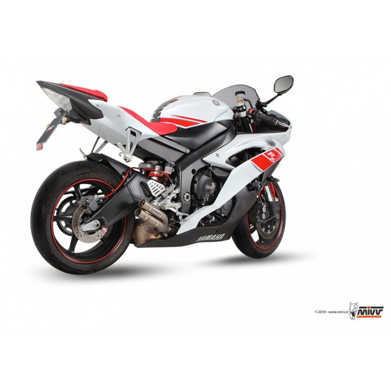 MIVV Yamaha Yzf 600 r6 2006 2016 Double Gun Sport Slip-On Full Titanium