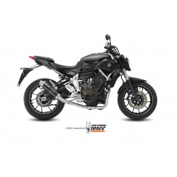 MIVV Yamaha Mt-07 2014 GP Sport Imp. compl./full sys. 2x1 Steel black