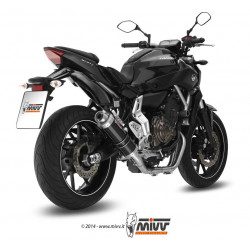 MIVV Yamaha Mt-07 2014 GP Sport Imp. compl./full sys. 2x1 Steel black