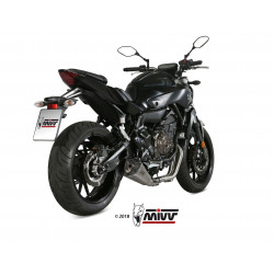 MIVV Yamaha Mt-07 2014 Delta race Sport Imp. compl./full sys. 2x1 RVS met Carbon eindkap