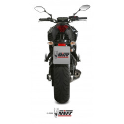 MIVV Yamaha Mt-07 2014 Delta race Sport Imp. compl./full sys. 2x1 RVS met Carbon eindkap