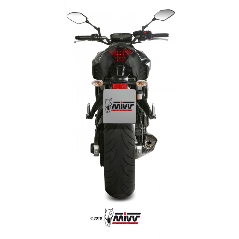 MIVV Yamaha Mt-07 2014 Delta race Sport Imp. compl./full sys. 2x1 Steel black