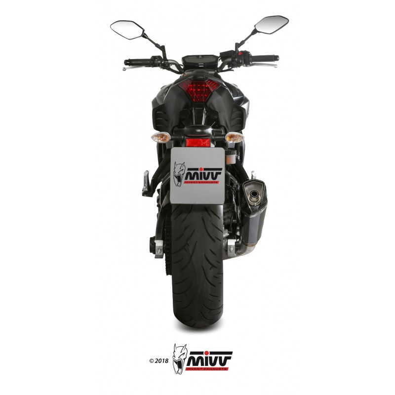 MIVV Yamaha Mt-07 2014 Delta race Sport Imp. compl./full sys. 2x1 Steel black