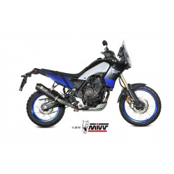 MIVV Yamaha Tenere 700 2019 Oval Sport Slip-on Carbon met Carbon eindkap