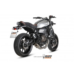 MIVV Yamaha Xsr 700 2016 Ghibli Sport Imp. compl./full sys. 2x1 RVS (Inox)