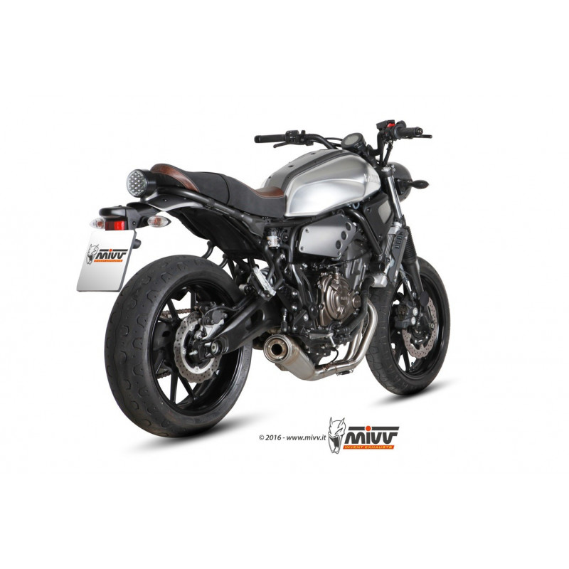 MIVV Yamaha Xsr 700 2016 Ghibli Sport Imp. compl./full sys. 2x1 RVS (Inox)