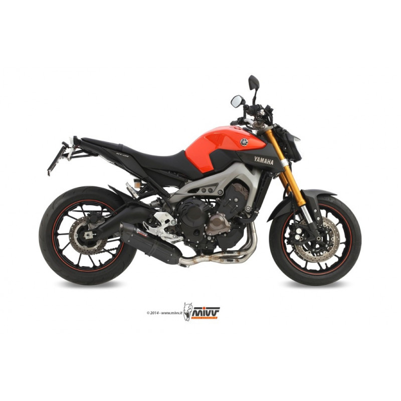 MIVV Yamaha Mt-09 2013 Suono Sport Imp. compl./full sys. 3x1 Steel black