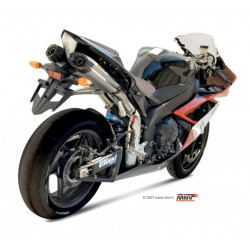 MIVV Yamaha Yzf 1000 r1 2007 2008 Suono Sport 2 Slip-On Full Titanium carbon caps