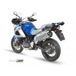 MIVV Yamaha Xt 1200 z Super Tenere 2010 Oval Sport Slip-on Titanium met Carbon eindkap