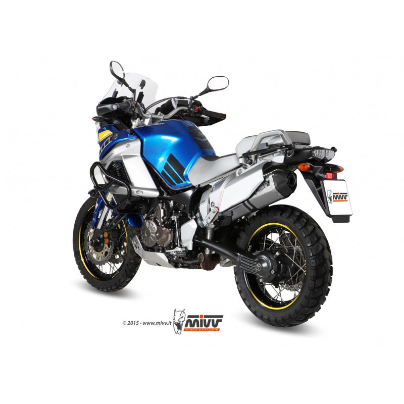 MIVV Yamaha Xt 1200 z Super Tenere 2010 Speed Edge Sport Slip-on RVS met Carbon eindkap