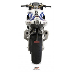 MIVV Aprilia Tuono fighter 1000 2002 2005 X-Cone Sport Slip-on RVS (Inox)
