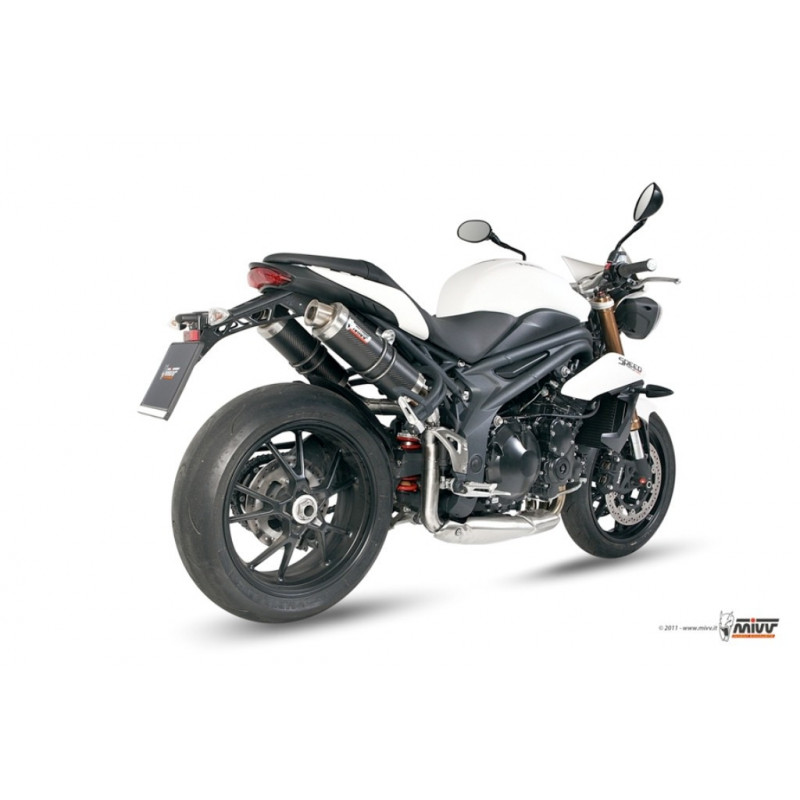 MIVV Triumph Speed triple 2011 2015 GP Sport 2 slip-on Titanium