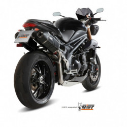 MIVV Triumph Speed triple 2011 2015 Speed Edge Sport 2 slip-on Steel black