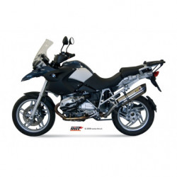 MIVV Bmw R 1200 gs / adventure 2004 2007 Suono Sport Slip-on RVS met Carbon eindkap