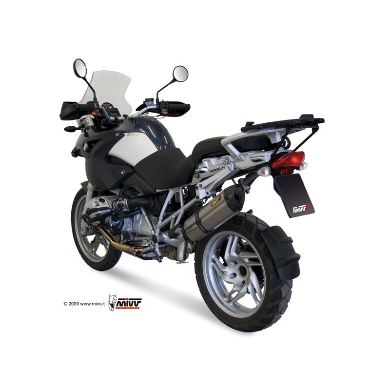 MIVV Bmw R 1200 gs / adventure 2008 2009 Suono Sport Slip-on RVS met Carbon eindkap