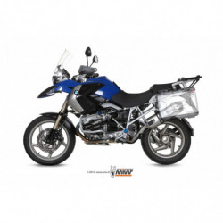 MIVV Bmw R 1200 gs / adventure 2008 2009 Speed Edge Sport Slip-on RVS met Carbon eindkap