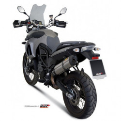 MIVV Bmw F 650 gs 2008 2012 Suono Sport Slip-on RVS met Carbon eindkap