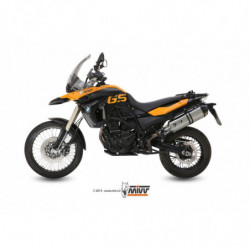 MIVV Bmw F 650 gs 2008 2012 Speed Edge Sport Slip-on RVS met Carbon eindkap