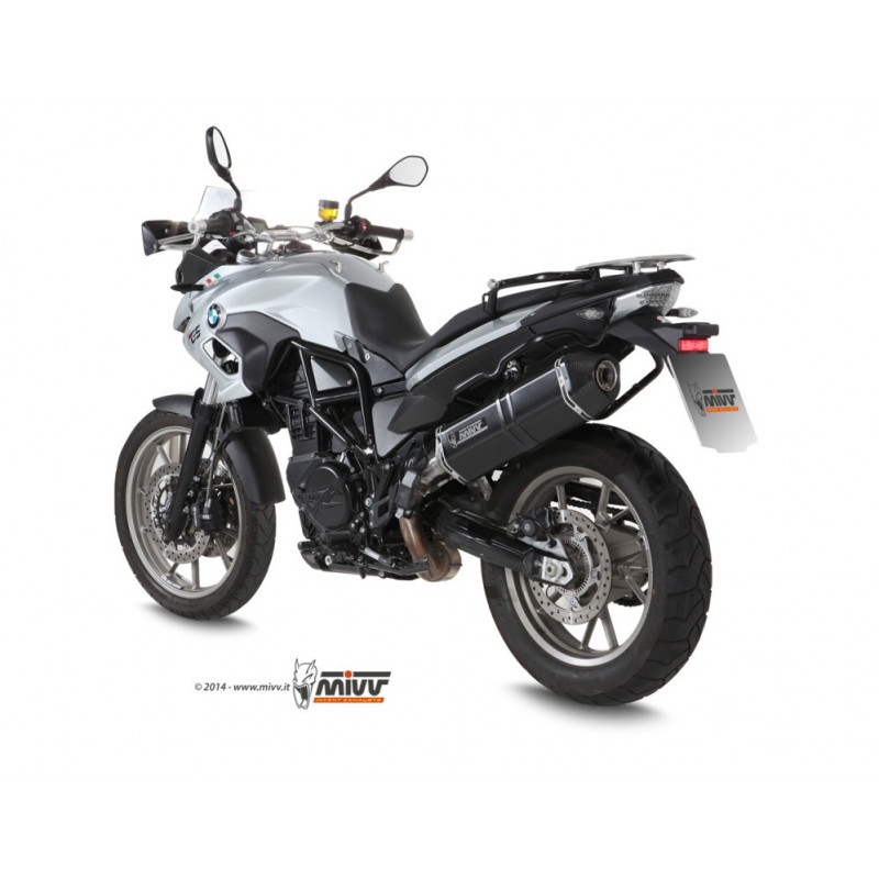 MIVV Bmw F 700 gs 2012 Speed Edge Sport Slip-on Steel black