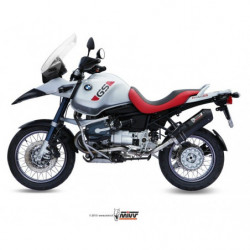 MIVV Bmw R 1150 gs / adventure 1999 2003 Oval Sport Slip-on Carbon met Carbon eindkap