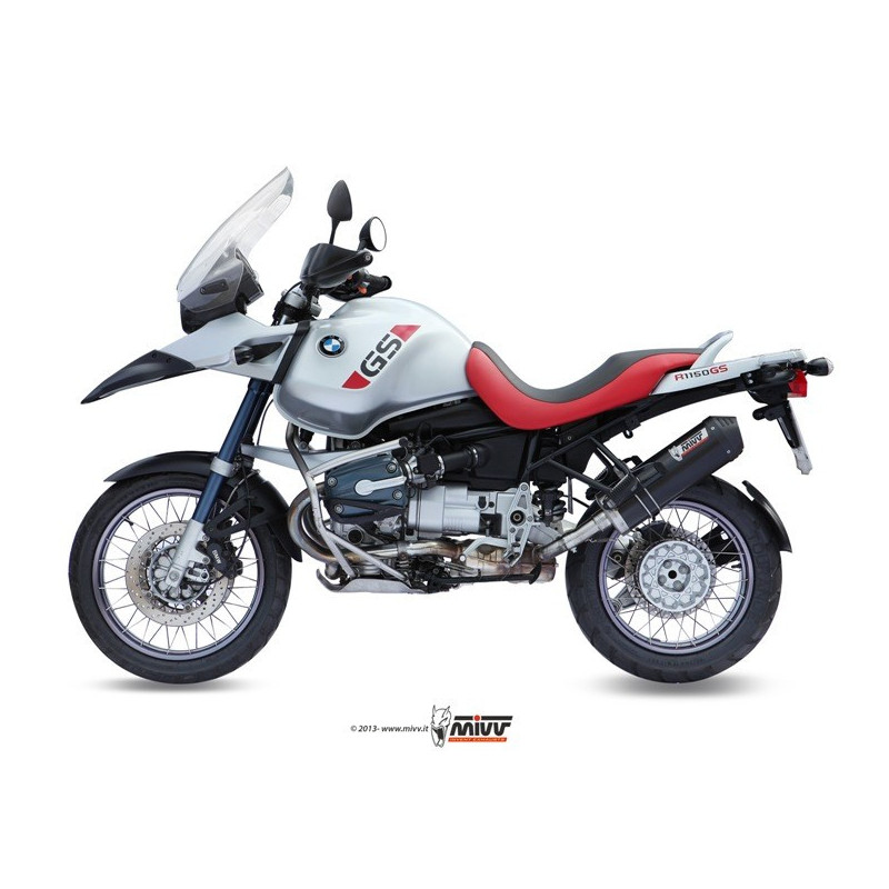 MIVV Bmw R 1150 gs / adventure 1999 2003 Oval Sport Slip-on Carbon met Carbon eindkap