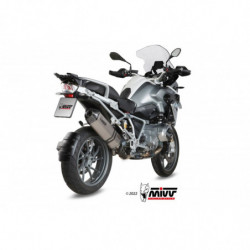 MIVV Bmw R 1200 gs / adventure 2013 2018 Speed Edge Sport Slip-on Titanium met Carbon eindkap