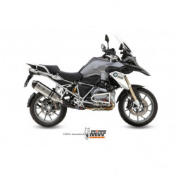 MIVV Bmw R 1200 gs / adventure 2013 2018 Speed Edge Sport Slip-on RVS met Carbon eindkap