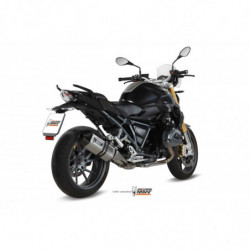 MIVV Bmw R 1200 r / rs 2015 Speed Edge Sport Slip-on RVS met Carbon eindkap
