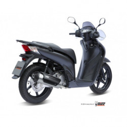 MIVV Honda Ps 125 2006 2012 - Urban Imp. compl./full sys. 1x1 RVS (Inox)