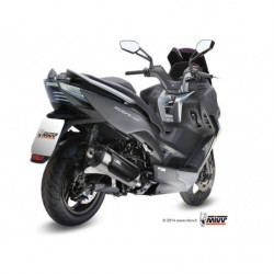 MIVV Kymco Xciting 400 2013 2016 - Urban Imp. compl./full sys. 1x1 RVS (Inox)