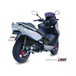 MIVV Kymco Xciting 250 2006 2007 - Urban Imp. compl./full sys. 1x1 RVS (Inox)