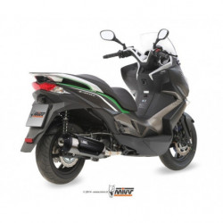 MIVV Kawasaki J300 2014 2016 - Urban Imp. compl./full sys. 1x1 RVS (Inox)