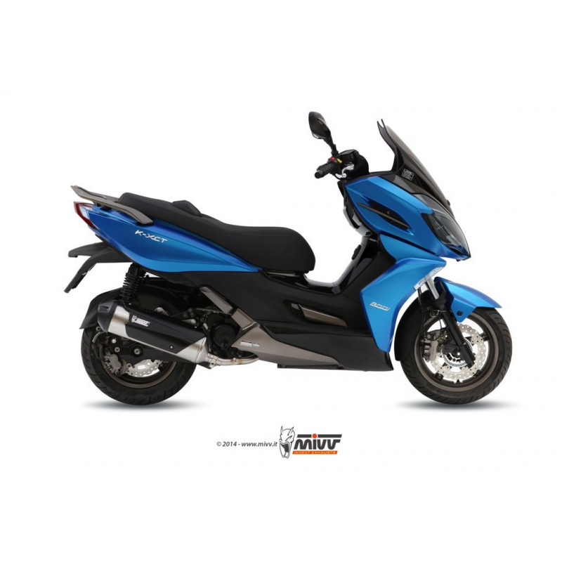 MIVV Kymco K-xct 300 2012 2016 - Urban Imp. compl./full sys. 1x1 RVS (Inox)