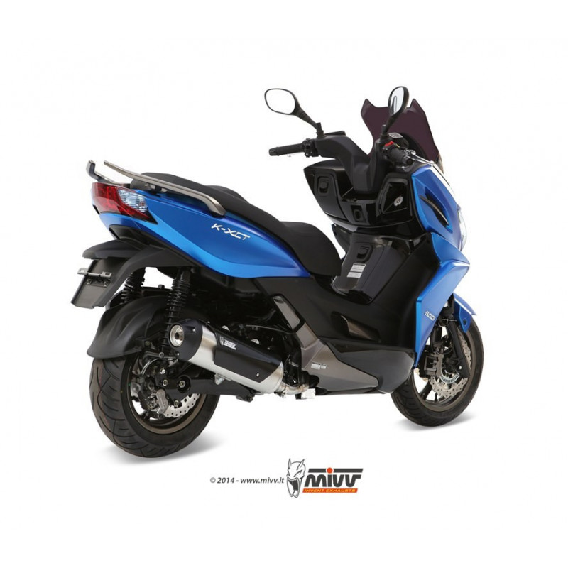 MIVV Kymco K-xct 300 2012 2016 - Urban Imp. compl./full sys. 1x1 RVS (Inox)
