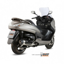 MIVV Yamaha Majesty 400 2007 2014 - Urban Imp. compl./full sys. 1x1 RVS (Inox)