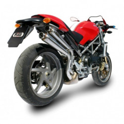 MIVV Ducati Monster s2r 800 2005 2007 X-Cone Sport 2 slip-on RVS (Inox)