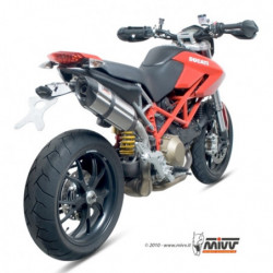 MIVV Ducati Hypermotard 1100 2007 2009 Suono Sport Slip-on RVS met Carbon eindkap