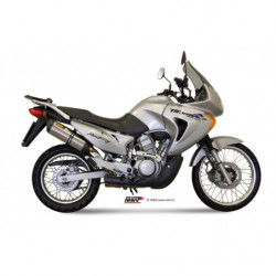 MIVV Honda Xlv 650 transalp 2000 2004 Suono Sport Slip-on RVS met Carbon eindkap