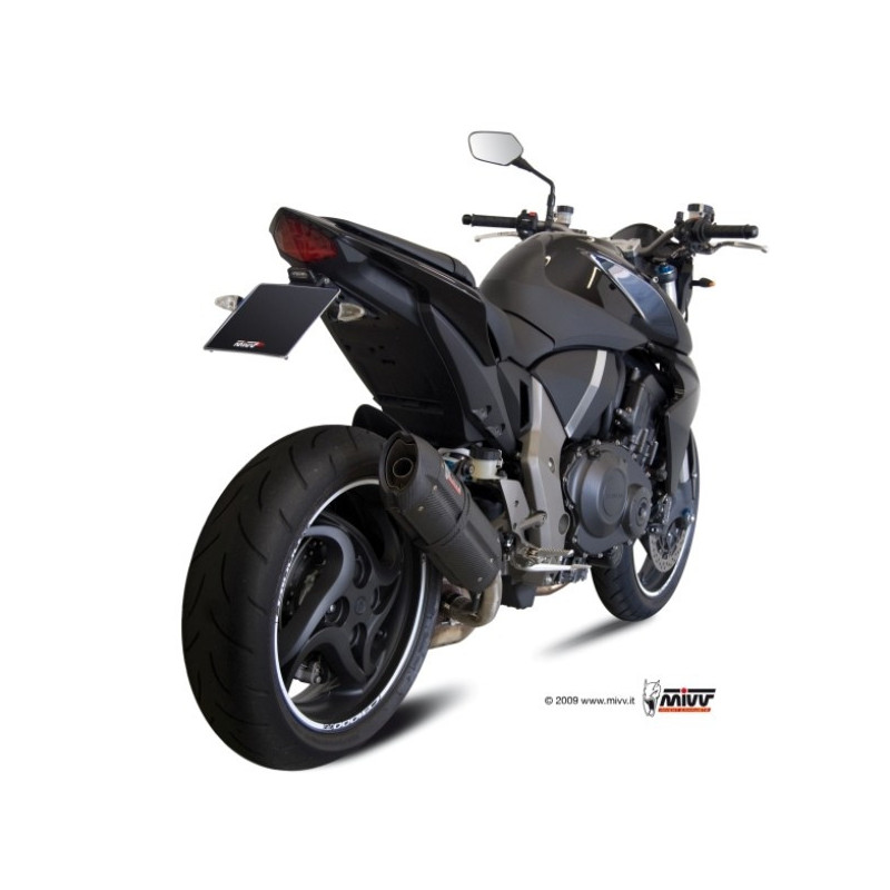 MIVV Honda Cb 1000 r 2008 2017 Suono Sport Slip-on Steel black
