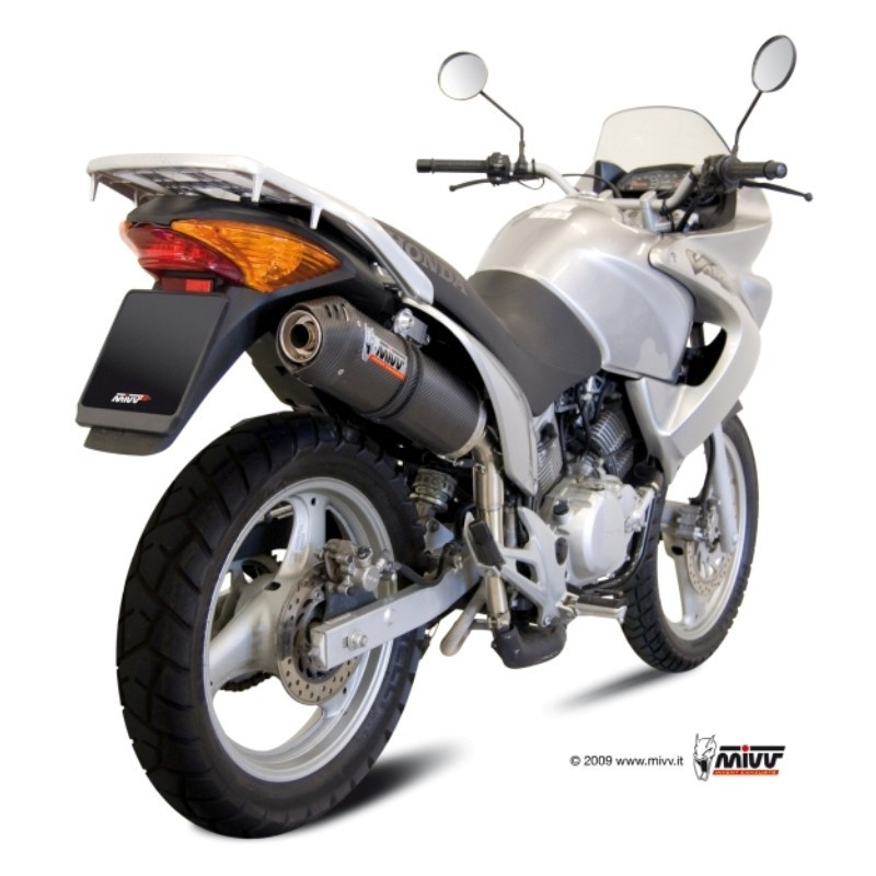 MIVV Honda Xl 125 varadero 2007 2011 Oval Sport Slip-on Carbon met Carbon eindkap
