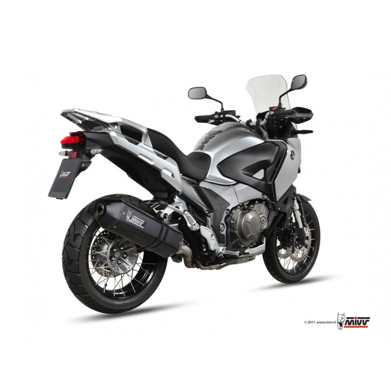 MIVV Honda Crosstourer 2012 Speed Edge Sport Slip-on Steel black