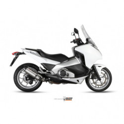 MIVV Honda Integra 700 2012 2013 Suono Sport Slip-on RVS met Carbon eindkap