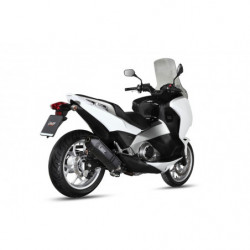 MIVV Honda Integra 700 2012 2013 Speed Edge Sport Slip-on Steel black