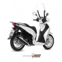 MIVV Honda Sh 125 2013 2016 Stronger Sport Imp. compl./full sys. 1x1 Steel black